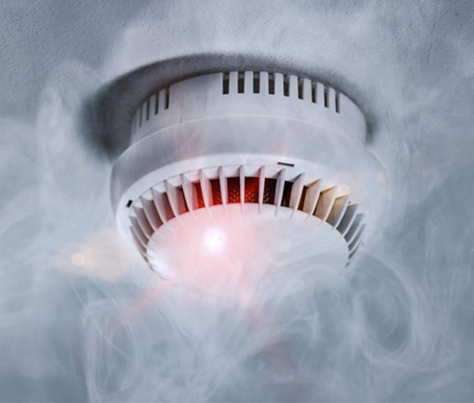 closeup-of-a-smoke-detector-and-smoke